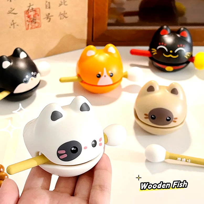 Bộ gõ mõ bằng gỗ dễ thương cho mấy đứa hay khẩu nghiệp