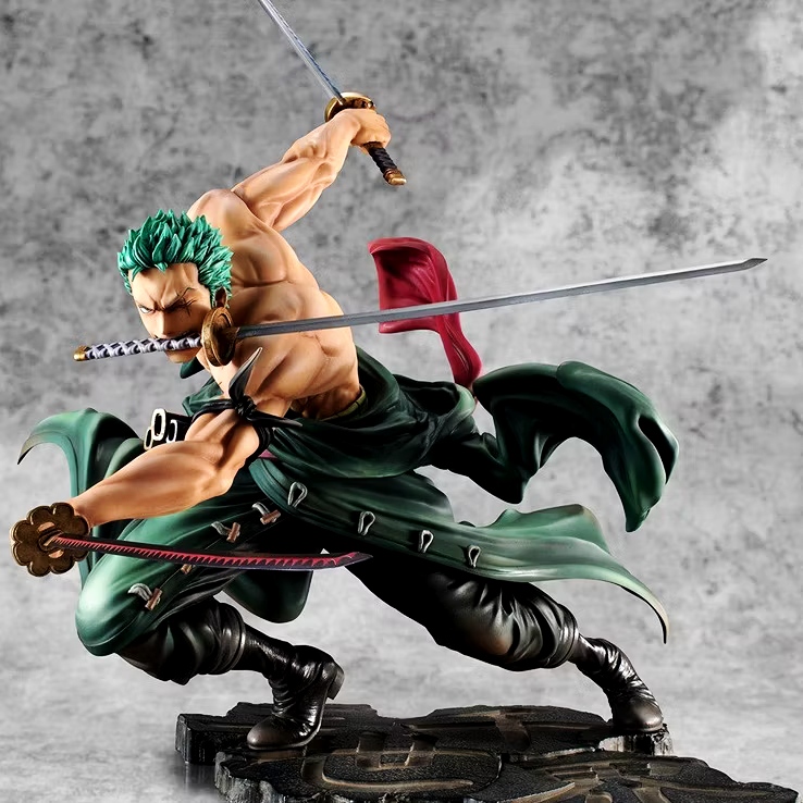 Mô hình figure Roronoa Zoro loại to 18 cm - Có hiệu ứng kiếm haki bản chất lượng cao