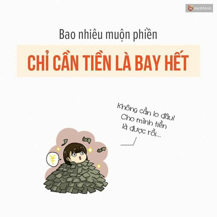 Tiền giúp vơi đi mọi buồn phiền