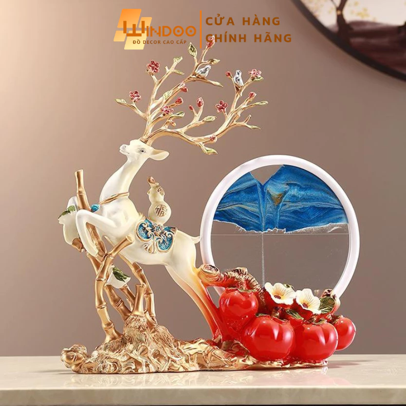 Tượng hươu phong thuỷ, tượng hươu tranh cát thu hút tài lộc may mắn