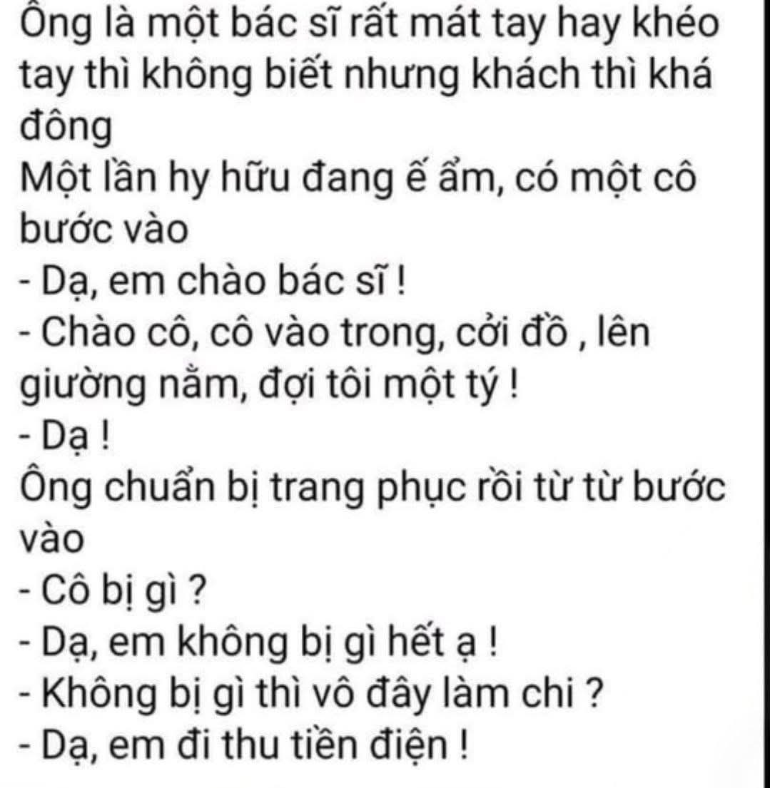 Bác sĩ khéo tay