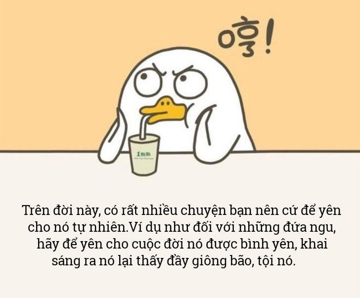 Cứ để cho nó tự nhiên
