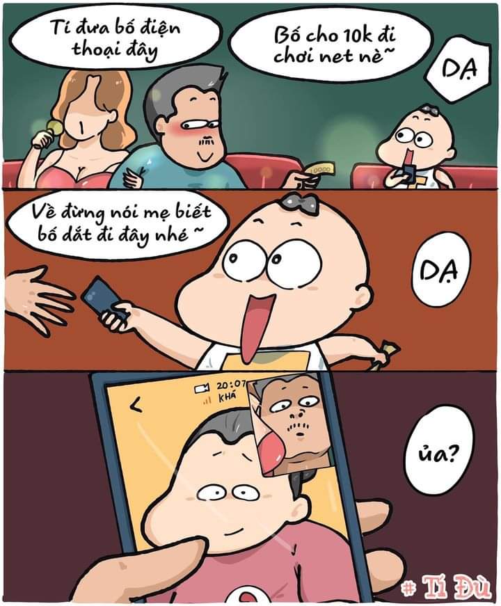 Hại bố rồi Tí ơi